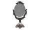 Stříbrno-šedé antik dekorativní stolní zrcadlo Édith - 16*11*29 cm