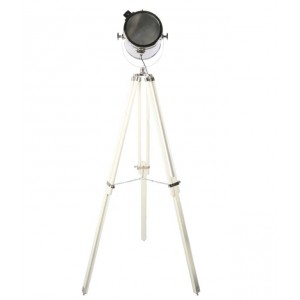 Stojací lampa reflektor na trojnožce Tomba shiny Chrome - 46*46*165 CM/E27