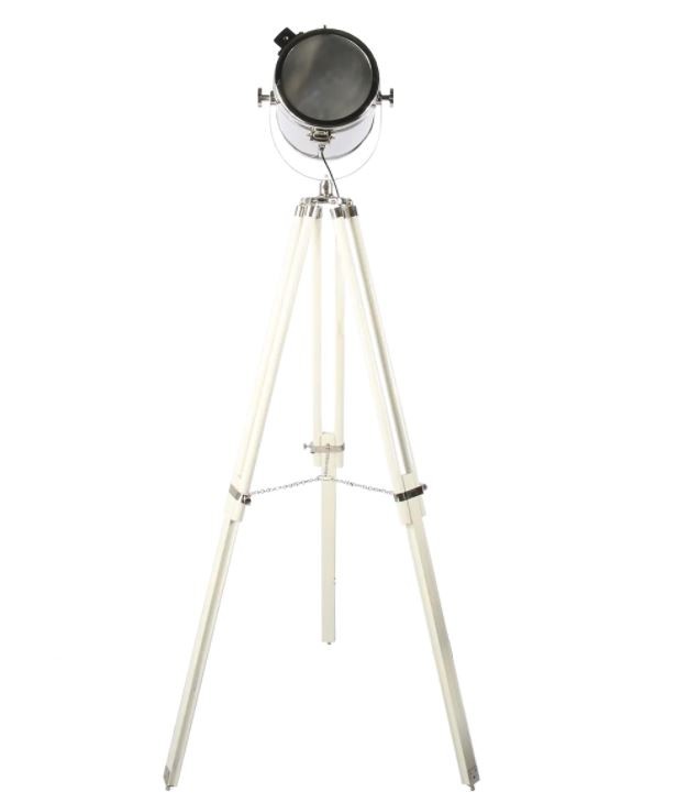 Stojací lampa reflektor na trojnožce Tomba shiny Chrome - 46*46*165 CM/E27 Collectione