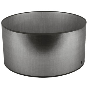 Stříbrno-černé stínidlo Azzuro drum - Ø50cm*25/ E27