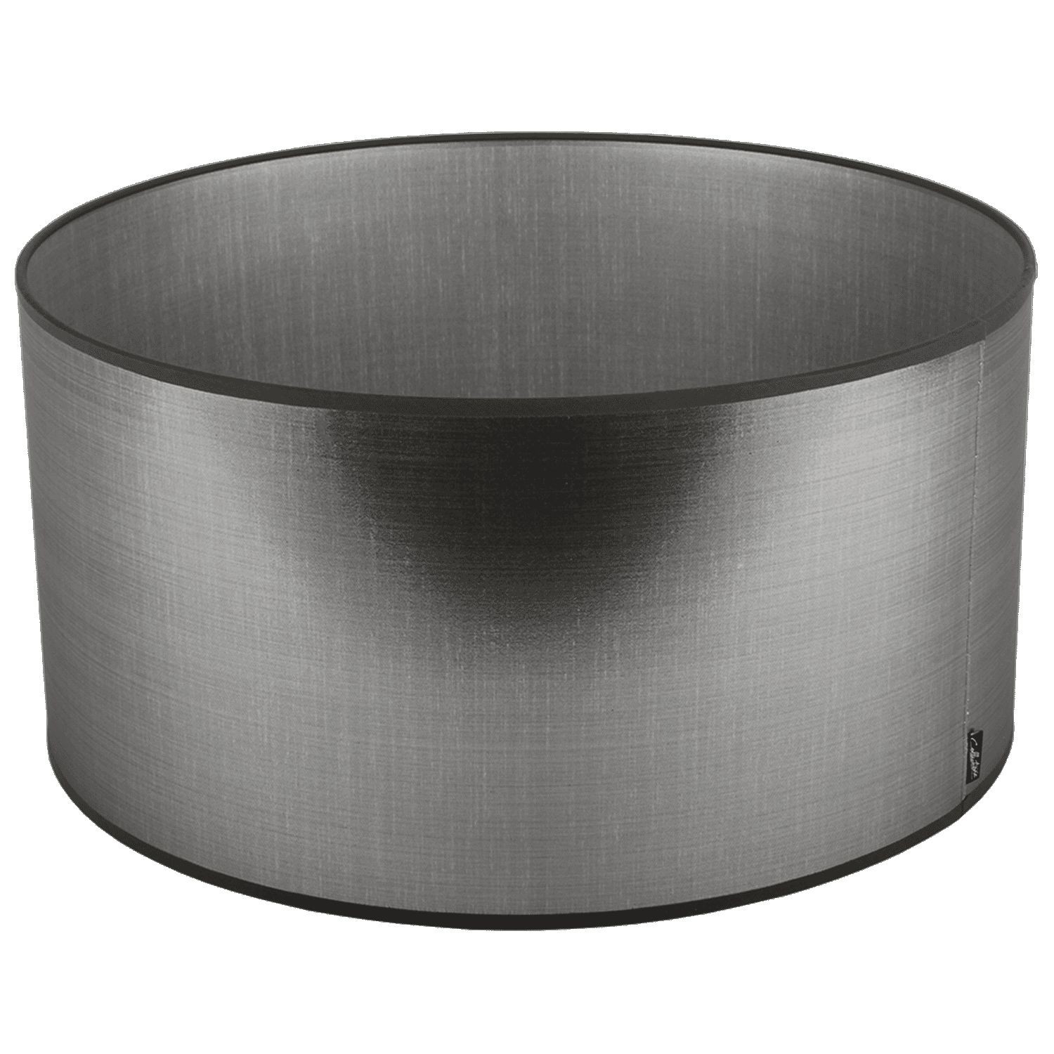 Levně Stříbrno-černé stínidlo Azzuro drum - Ø50cm*25/ E27 8500416217105 LS15010