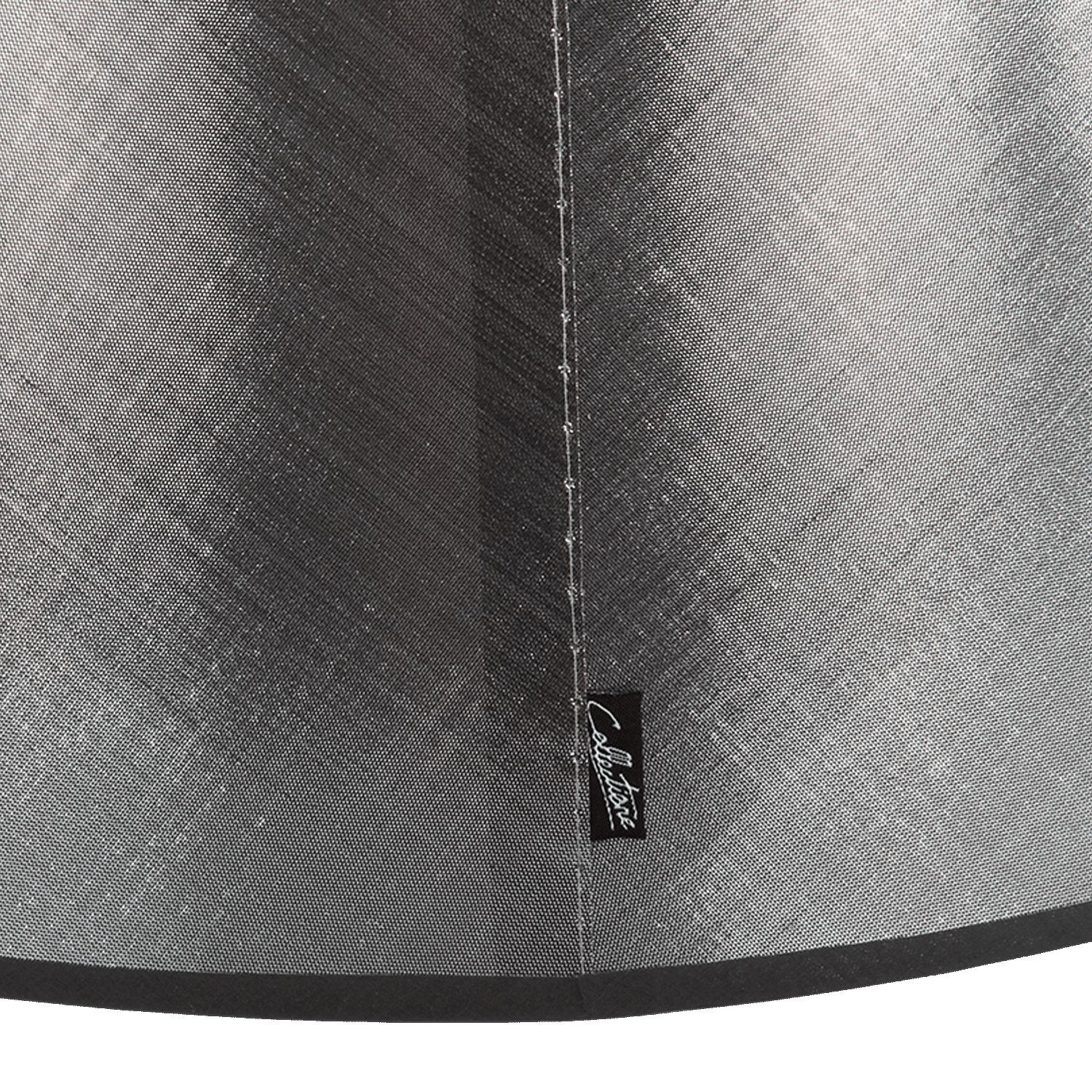 Stříbrno-černé stínidlo Azzuro drum - Ø50cm*25/ E27