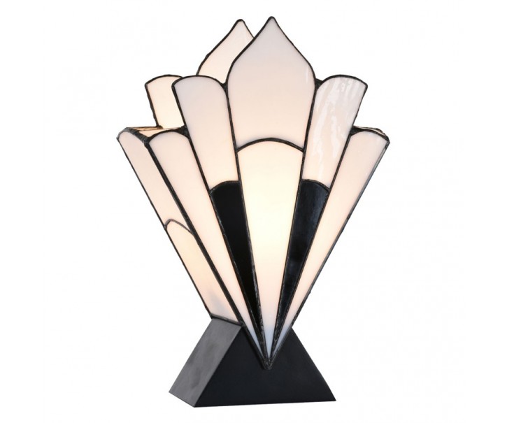 Stolní lampa Tiffany ve vějířovitém tvaru Barea - 36*3*21 cm