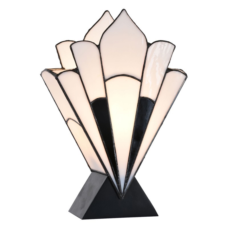 Stolní lampa Tiffany ve vějířovitém tvaru Barea - 36*3*21 cm Clayre & Eef