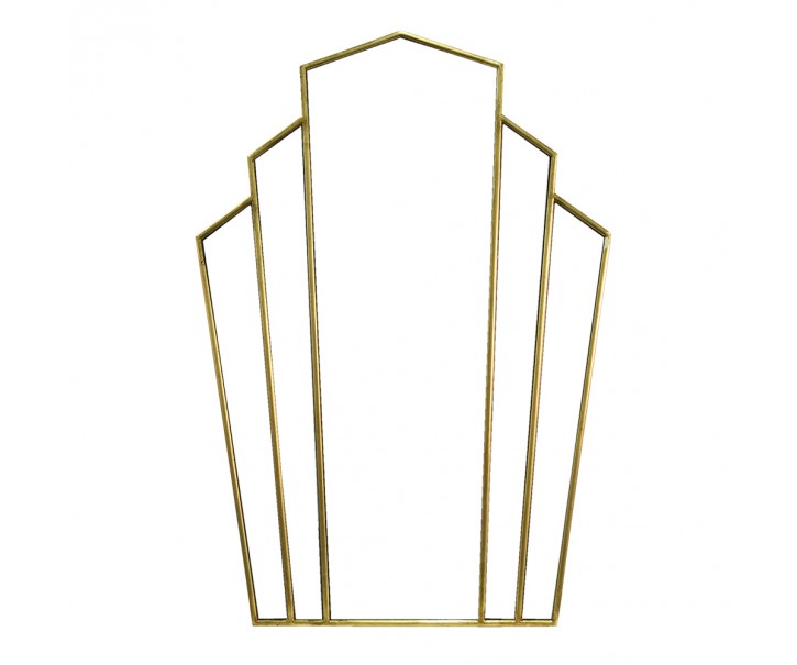 Nástěnné zrcadlo ve zlatém rámu Brannie - 70*100 cm