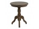 Hnědý retro dřevěný odkládací stolek Frinia - Ø50*65 cm