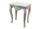 Bílý antik odkládací stolek Frischie - 52*35*58 cm