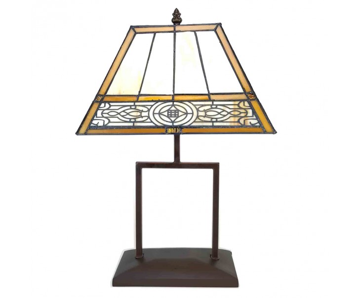 Stolní Tiffany lampa - 28*20*46 cm E27/max 1*40W Clayre & Eef