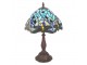 Modrá stolní lampa Tiffany s vážkami ButterFly - Ø 31*43 cm E27/max 1*40W