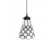 Závěsná Tiffany lampa kamínky TransparentEye - Ø 15*115 cm E14/max 1*25W