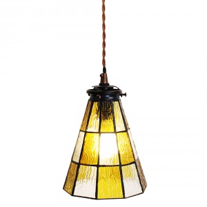 Závěsná Tiffany lampa Chessboa - Ø 15*115 cm E14/max 1*25W