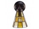 Závěsná Tiffany lampa se žlutými obdélníky Chessboa - 17*12*23 cm E14/max 1*40W