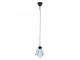 Bílá závěsná Tiffany lampa ve tvaru květu Folwia - Ø18*115 cm E14/max 1*25W