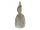 Béžovo-šedá dekorace hlava králíka - 35*22*53 cm