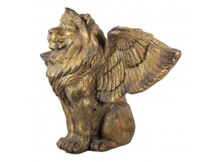 Zlatá antik dekorace socha lev s křídly Lion Gold - 100*50*62 cm