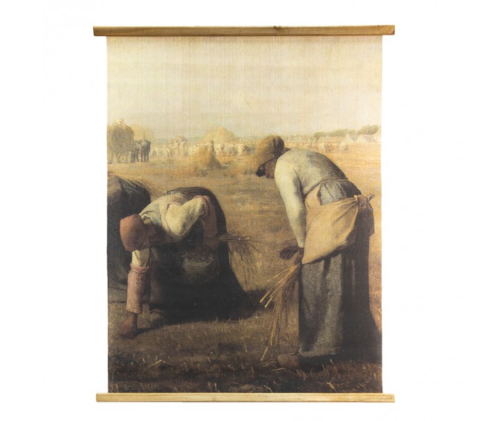 Nástěnná tabulka zelená, hnědá, béžová 80*2*100 cm - 80*2*100 cm Clayre & Eef