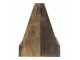 Hnědá antik dřevěná dekorační přepravka - 46*31*40 cm