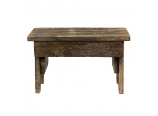 Dřevěný dekorační antik stolička na rostliny - 34*19*20 cm
