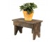 Dřevěný dekorační antik stolička na rostliny - 34*19*20 cm