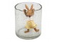 Dekorace králíček na skleničku - 5*5*9 cm