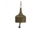 Zlatý antik závěsný dekorační zvon - Ø 15*22 cm