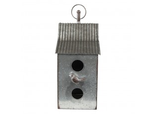 Dekorační plechová ptačí budka - 14*14*30 cm