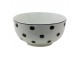Porcelánová miska s černými puntíky Black Dot - Ø14*7 cm