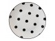 Porcelánový dezertní talířek s černými puntíky Black Dot - Ø20*2 cm