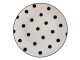 Porcelánový jídelní talíř s černými puntíky Black Dot - Ø 26*2 cm