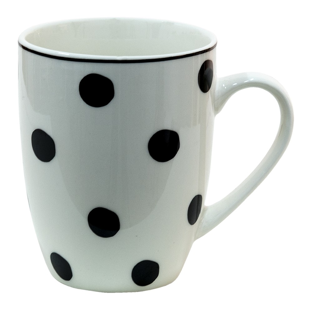 Porcelánový hrnek s černými puntíky Black Dot - 350 ml