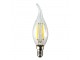 LED designová žárovka ve tvaru svíčky transparentní - 3 cm E14/2W