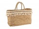 Boho plážová taška/košík s bambulkami a třásněmi Reed - 45*15*43cm