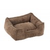 Hnědý manžestrový pelíšek pro kočičku nebo pejska Oscar S - 47*40*15 cm Materiál : polyesterBarva : hnědá