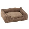 Hnědý manžestrový pelíšek pro pejska Oscar - 80*60*20 cm