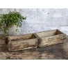 Dřevěná přírodní dvojitá retro bedýnka Brick old - 56*15*10 cmMateriál: recyklované dřevo, kovBarva : přírodní s patinou, úmyslný rez na kovu