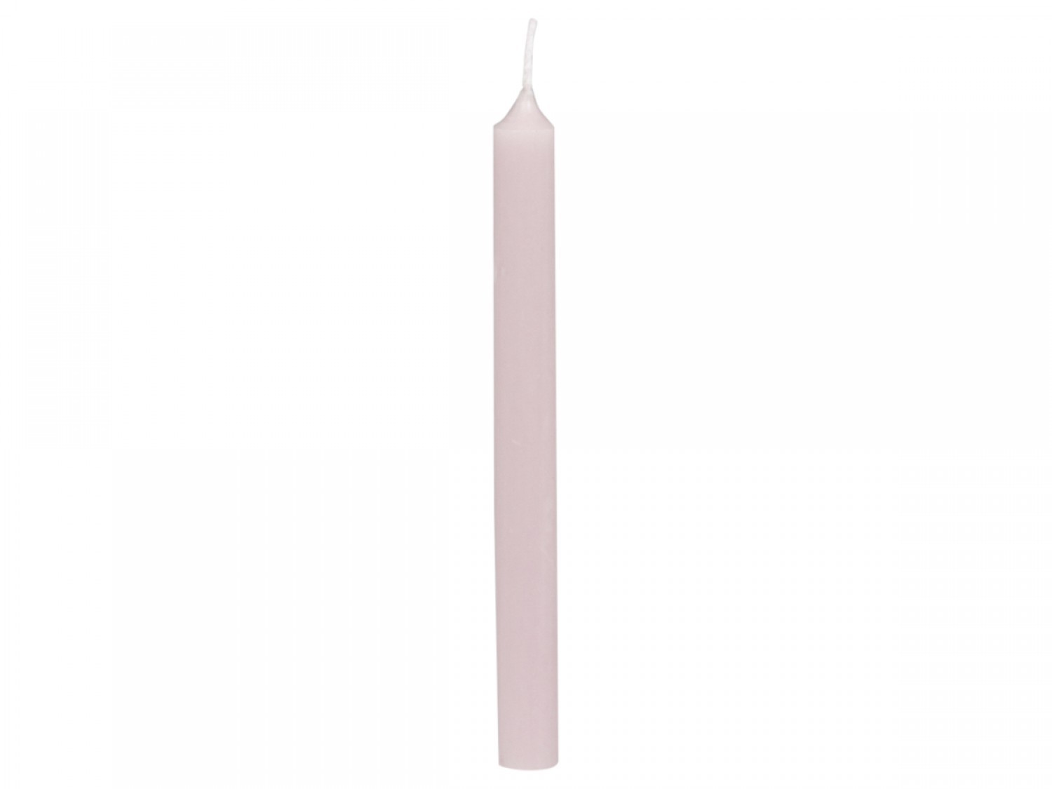 Růžová úzká svíčka Taper powder - Ø 1,2 *13cm / 2.5h