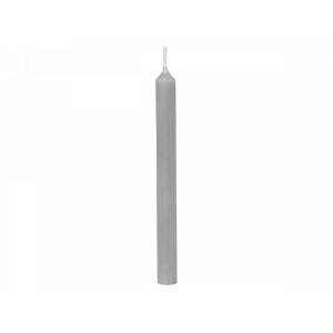 Šedá úzká svíčka Taper grey - Ø 1,2 *13cm / 2.5h