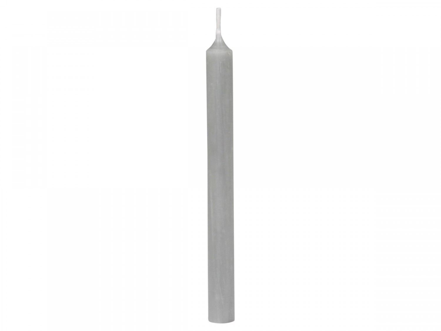 Šedá úzká svíčka Taper grey - Ø 1,2 *13cm / 2.5h