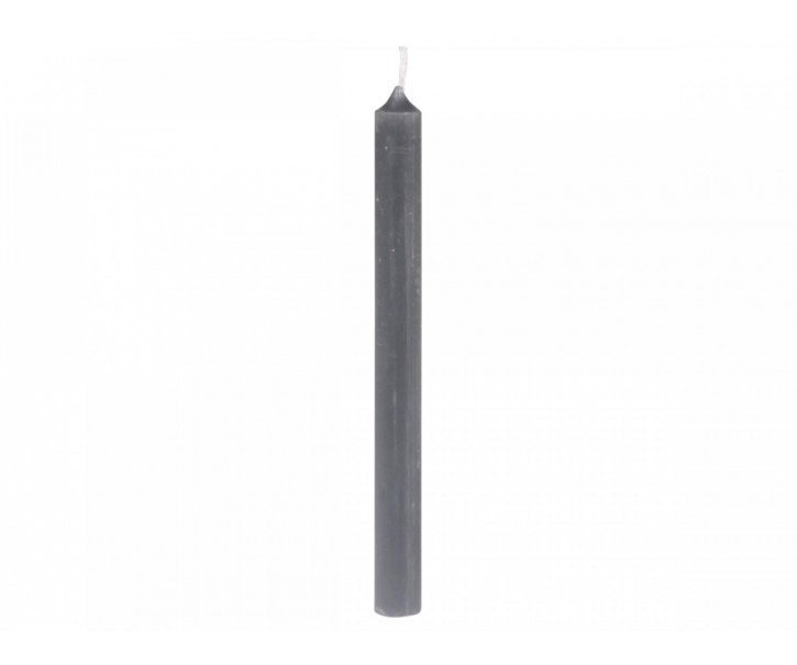 Granitová úzká svíčka Taper coal - Ø 1,2 *13cm / 2.5h
