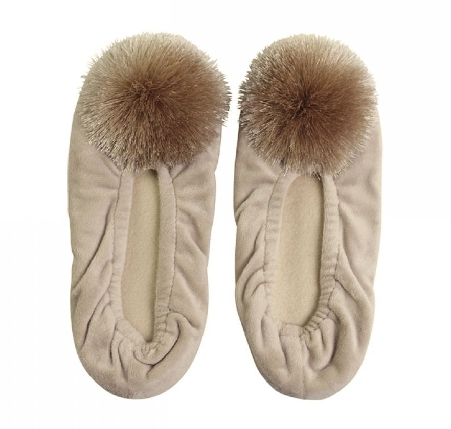 Nazouvací pantofle s bambulkami Pompom - 39/40
