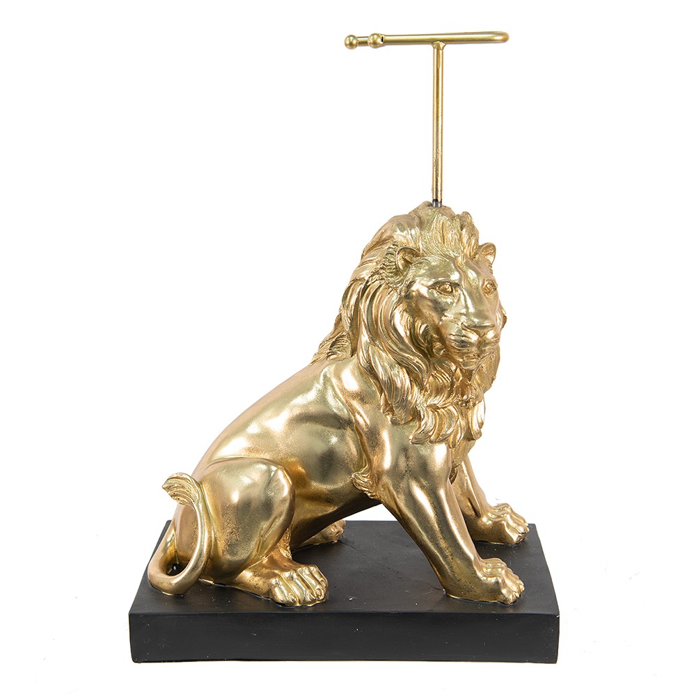 Stojan na toaletní papír se zlatým lvem Lion Gold - 41*23*58 cm 5PR0087