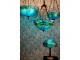 Modrá stolní lampa Tiffany s vážkami Vie blue - Ø 41*57 cm E27/max 2*40W
