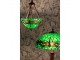 Zelené stropní svítidlo Tiffany s vážkami Vie green - Ø 31*126 cm E27/max 2*40W