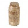 Dřevěná dekorativní dóza s víčkem z mangového dřeva Manua - Ø15*30 cm Barva: hnědáMateriál: mangové dřevo