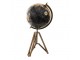 Černý dekorativní glóbus na dřevěné trojnožce Globe - 28*26*57 cm