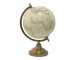 Béžový dekorativní glóbus na dřevěném podstavci Globe - 22*22*33 cm