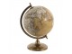 Hnědý dekorativní glóbus na kovovém podstavci Globe - 22*22*33 cm