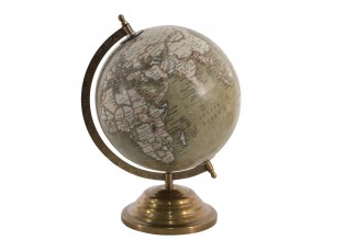 Zelený dekorativní glóbus na kovovém podstavci Globe - 22*22*33 cm
