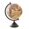 Hnědý dekorativní glóbus na podstavci Globe - 22*22*33 cm Barva: Béžová, hnědáMateriál: dřevo/ kovHmotnost: 0,585 kg