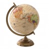 Béžový dekorativní glóbus na dřevěném podstavci Globe - 22*22*33 cmBarva: Béžová/multiMateriál: dřevo/ kovHmotnost: 0,585 kg